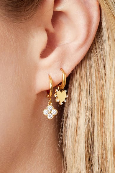 Pendientes Heart You Plata Acero inoxidable h5 Imagen2
